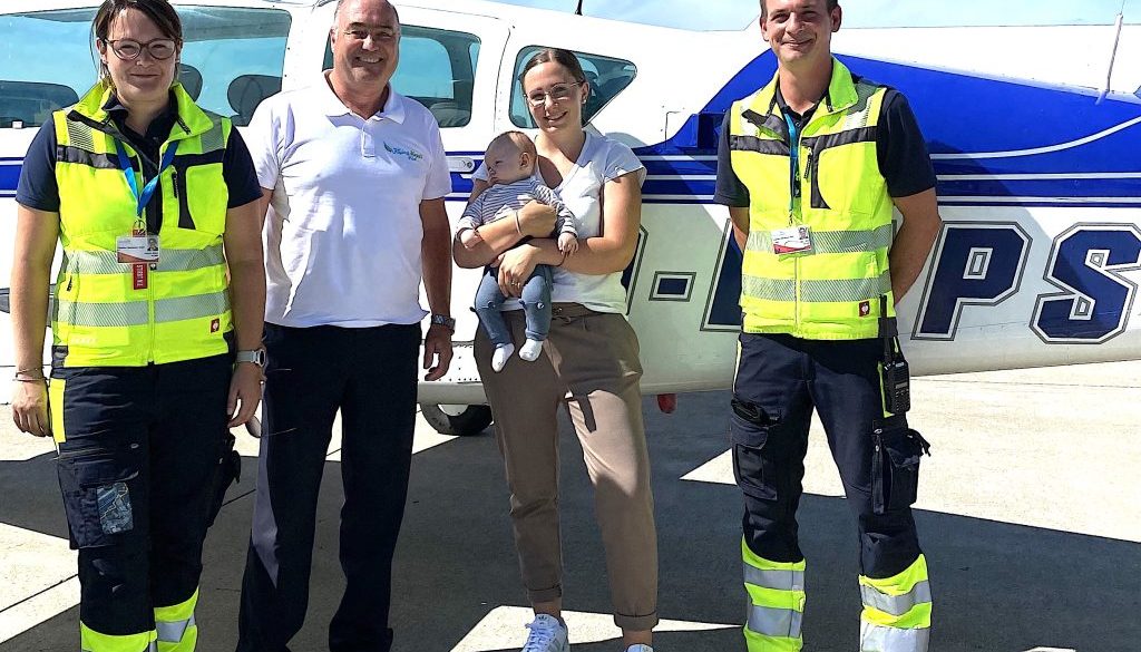 24.08.2022 Hinflug Niklas nach Rostock Pilot Schirrmeister