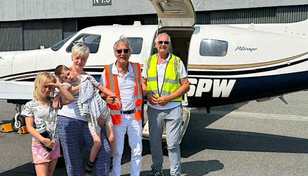 15.07.23 Hinflug Sönke Pilot Michael Offermann